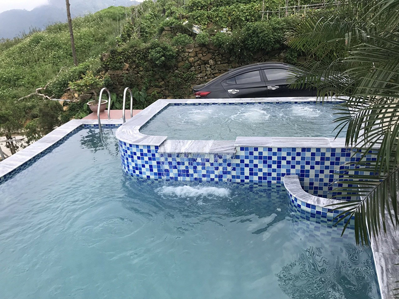 Tổng thể thiết kế của hồ bơi Moon Villa 